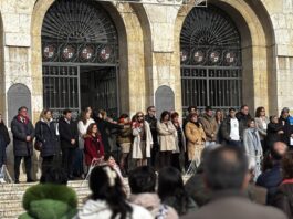 Manifiesto en conmemoración del Día Internacional contra la Violencia de Género en la Plaza Mayor de Palencia