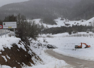 Nieve en el norte de la provincia de Palencia