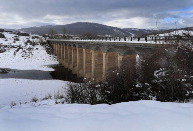 Nieve en el norte de la provincia de Palencia