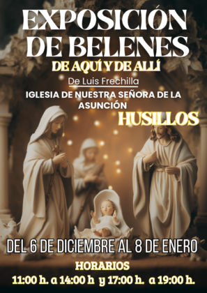 Cartel exposición 'Belenes de aquí y de allí'