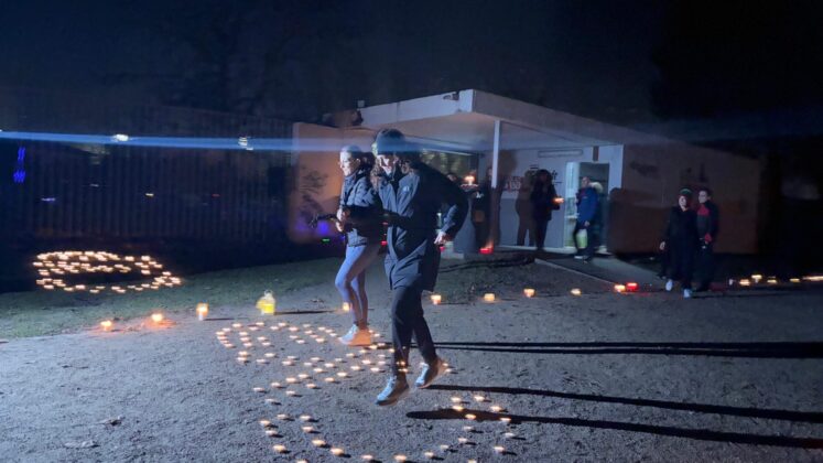 Corriendo (con velas) por Palencia