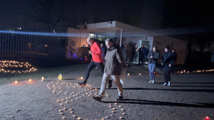 Corriendo (con velas) por Palencia