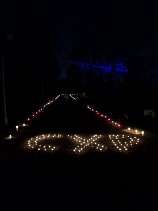 Corriendo (con velas) por Palencia