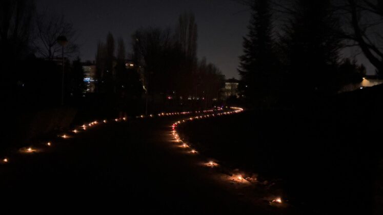 Corriendo (con velas) por Palencia