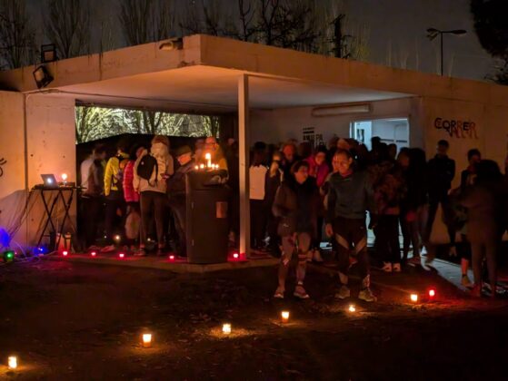 Corriendo (con velas) por Palencia