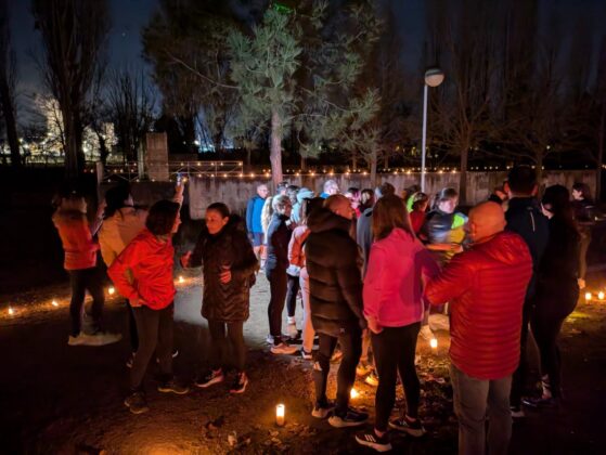 Corriendo (con velas) por Palencia