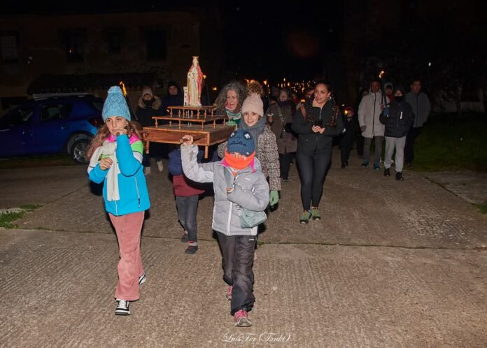 Fotos de las antorchas de Vallejo de Orbó