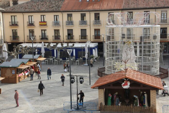 Mercado Navideño en la Plaza Mayor de Palencia