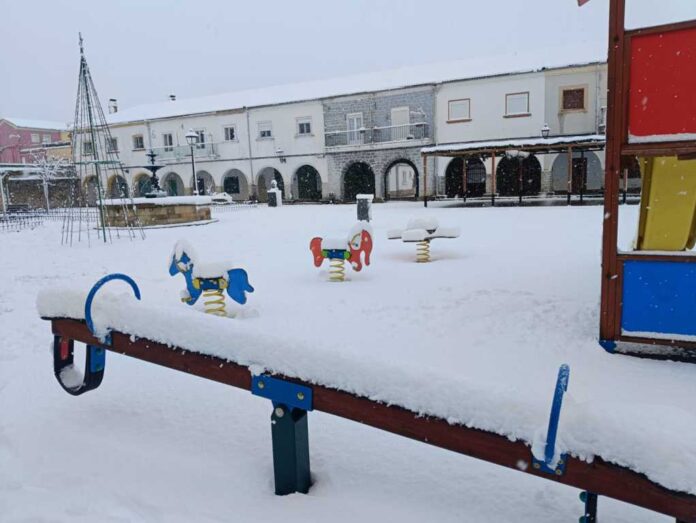 Nieve en Barruelo de Santullán